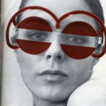 Omslag van het magazine 'Bau', 41968. Model met 'Austrian Glasses'