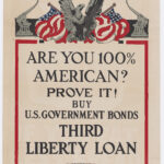 Poster ‘Are You 100% American’, geproduceerd door Stern, 1918.